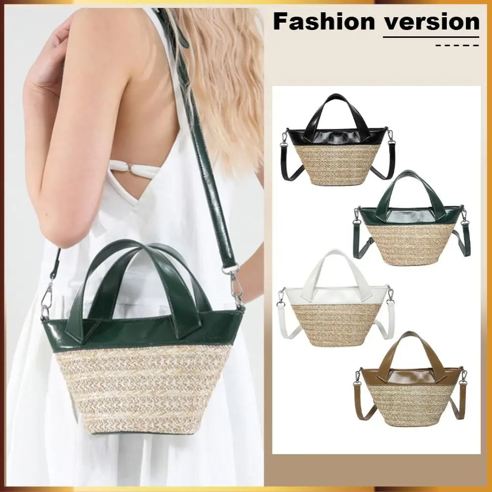 Women All-Match Shoulder Bag Large Capacity PU Leather Simple Crossbody Bag Contrast Color Travel Vacation Seaside Shopping Bag
Women All-Match Shoulder Bag Large Capacity PU Leather Simple Crossbody Bag Contrast Color Travel Vacation Seaside Shopping Bag