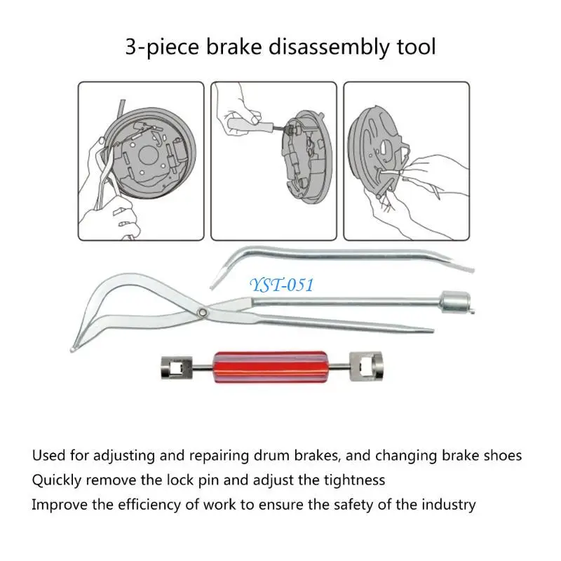 E15A Essential DIY Drum Brake Spring Pliers Remover Tool for Car Enthusiasts 
E15A Essential DIY Drum Brake Spring Pliers Remover Tool for Car Enthusiasts