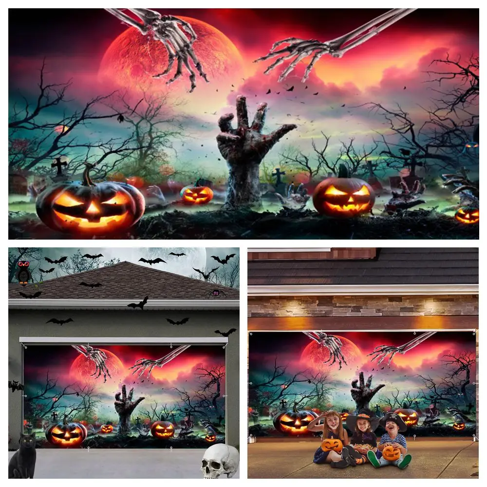 Halloween Garage Door Decoration Scary Cemetery Spooky Graveyard Outdoor Large Hanging Backdrop Halloween Garage Door Banner
Halloween Garage Door Decoration Scary Cemetery Spooky Graveyard Outdoor Large Hanging Backdrop Halloween Garage Door Banner
