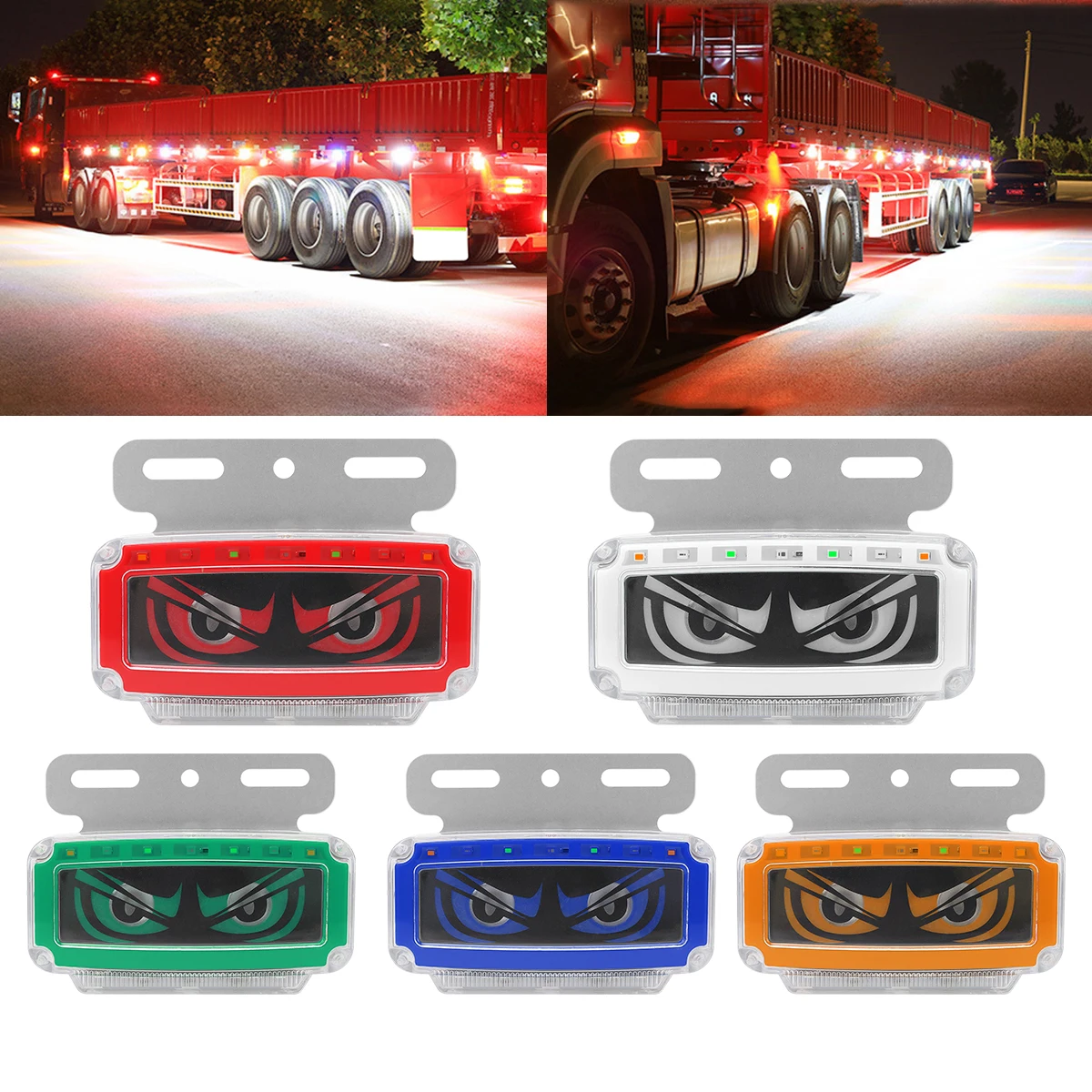 2x 24V Eye Side Marker Lights White Red Green Bule Yellow RGB 12V-24V Truck LED Side Marker Lights Driving Safety Truck Light
2x 24V Eye Side Marker Lights White Red Green Bule Yellow RGB 12V-24V Truck LED Side Marker Lights Driving Safety Truck Light
