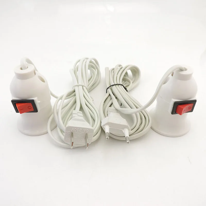EU US plug AC Power Cord Cable E27 LED Lamp bulb Bases Socket wall hanging Holder switch wire extension for Pendant Hanglamp
EU US plug AC Power Cord Cable E27 LED Lamp bulb Bases Socket wall hanging Holder switch wire extension for Pendant Hanglamp