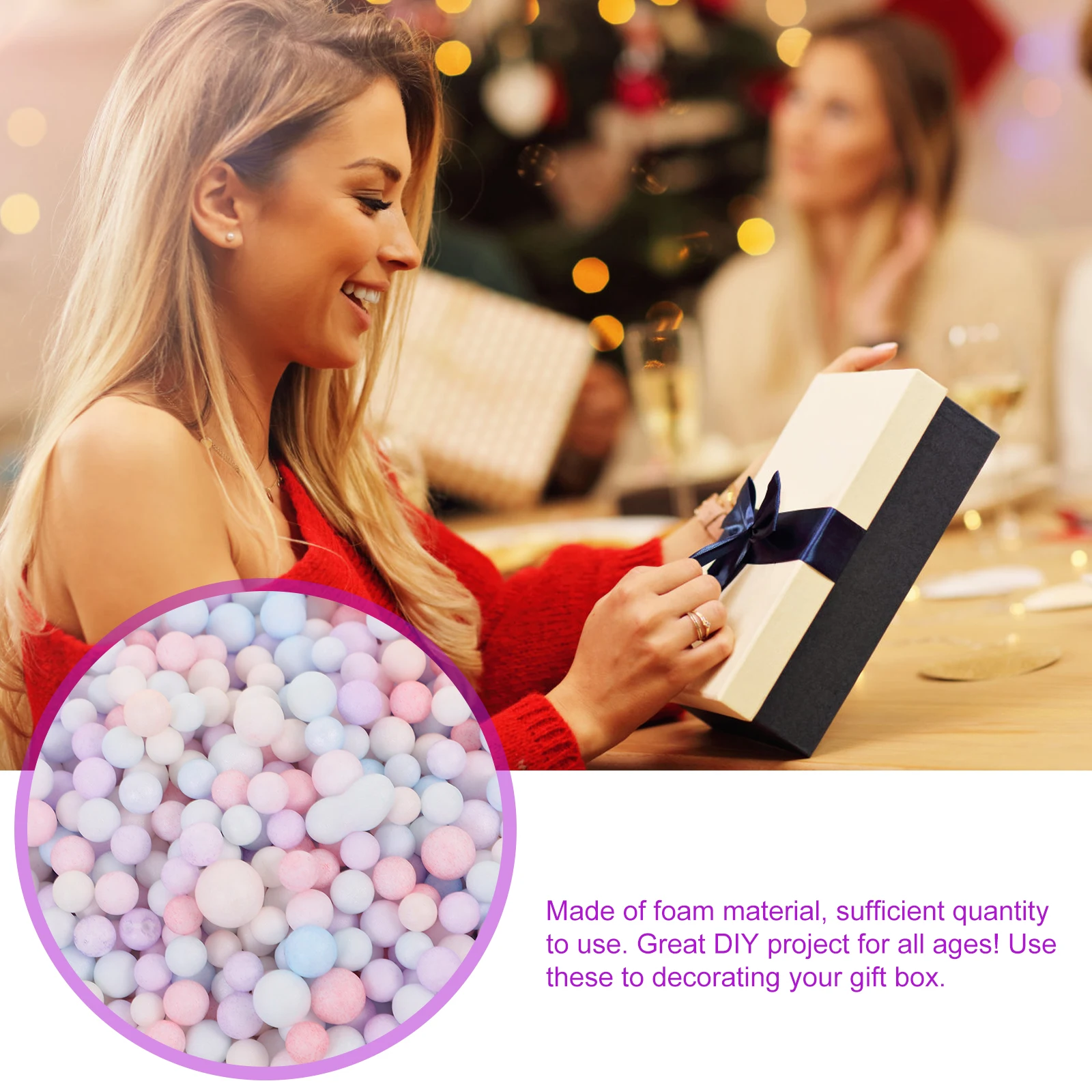 2pcs 2 Packages 4-6Mm Diy Filling Balls Colorful Craft Beads Gift Box Stuffing Ball Ornament Foam Ball Pellets
2pcs 2 Packages 4-6Mm Diy Filling Balls Colorful Craft Beads Gift Box Stuffing Ball Ornament Foam Ball Pellets
