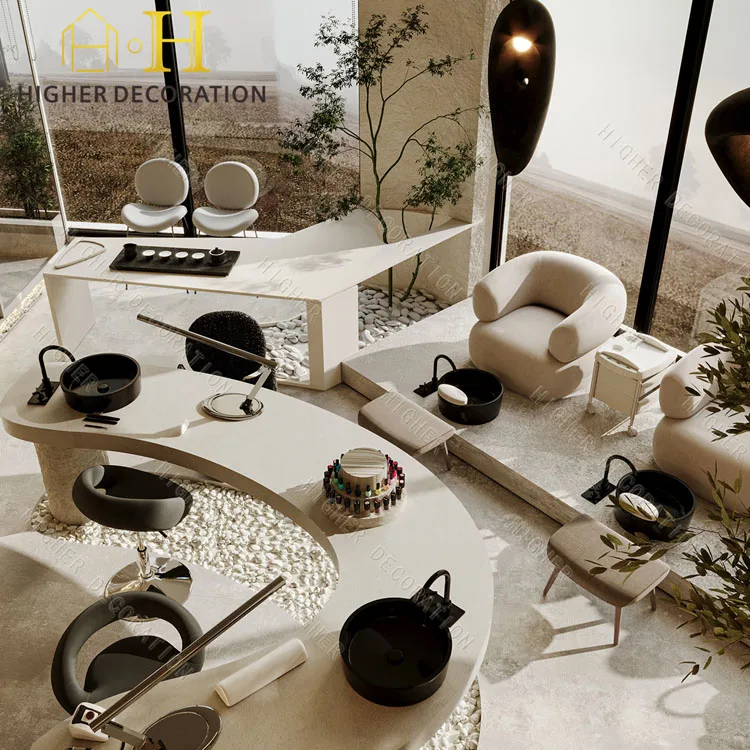 Professional Salon Furniture Custom Wooden Manicure Table Marble Manicure Table Mirror Station Beauty Salon Decoration
Professional Salon Furniture Custom Wooden Manicure Table Marble Manicure Table Mirror Station Beauty Salon Decoration