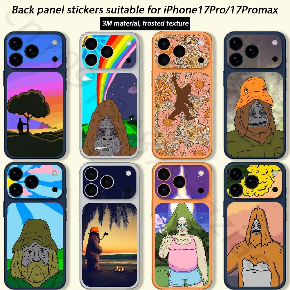 S-Sassy The Sasquatch For iPhone 17 pro Max /17 pro Full Cover Decal Skin Wrap 3D Colorful Rear Protective Sticker Film
S-Sassy The Sasquatch For iPhone 17 pro Max /17 pro Full Cover Decal Skin Wrap 3D Colorful Rear Protective Sticker Film