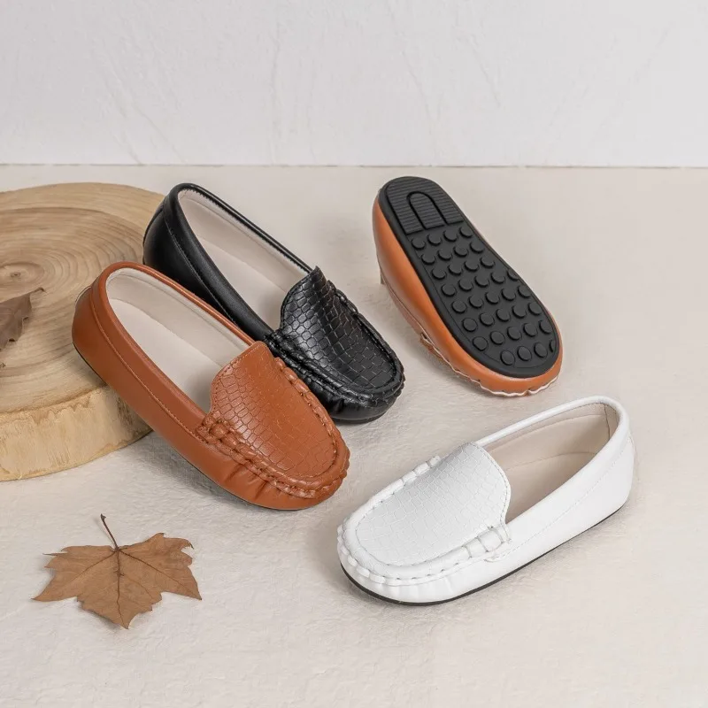 Spring Autumn Kids Shoes Boy Girl Casual Shoes Breathable Brown Rubber Sole Children's Boys Girls Flat Leather Shoes Moccasins 
Spring Autumn Kids Shoes Boy Girl Casual Shoes Breathable Brown Rubber Sole Children's Boys Girls Flat Leather Shoes Moccasins