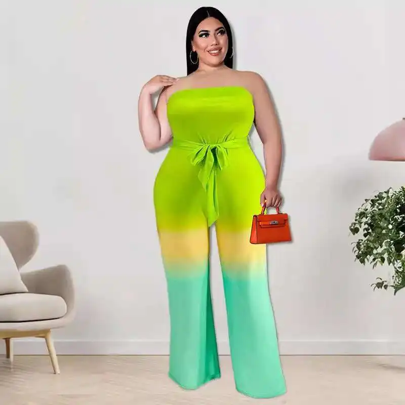 218131 Large Women's Wear 2025 Spring New Gradient Printed Off Shoulder Jumpsuit New Product
218131 Large Women's Wear 2025 Spring New Gradient Printed Off Shoulder Jumpsuit New Product
