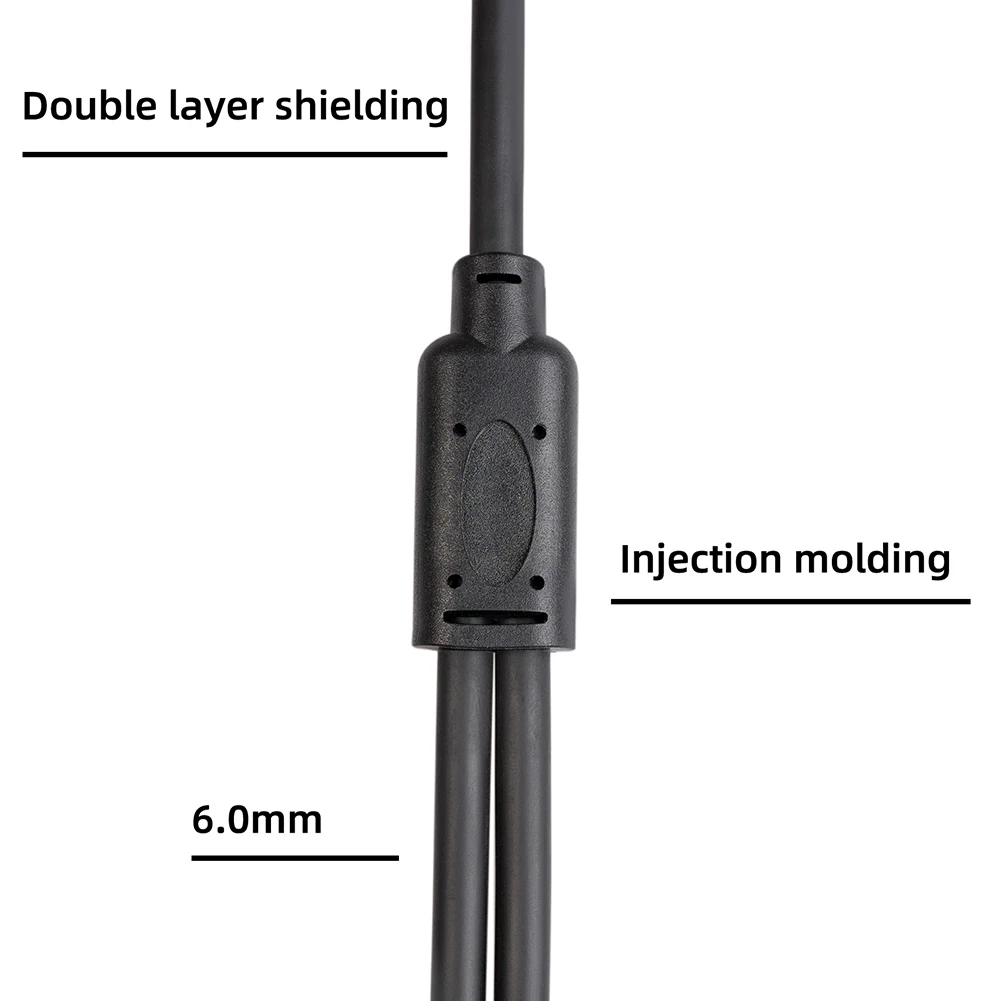 New Practical Quality Useful Mic Cable Splitter Black Connectors Mic Cable One XLR Female Parts Two XLR Male XLR
New Practical Quality Useful Mic Cable Splitter Black Connectors Mic Cable One XLR Female Parts Two XLR Male XLR