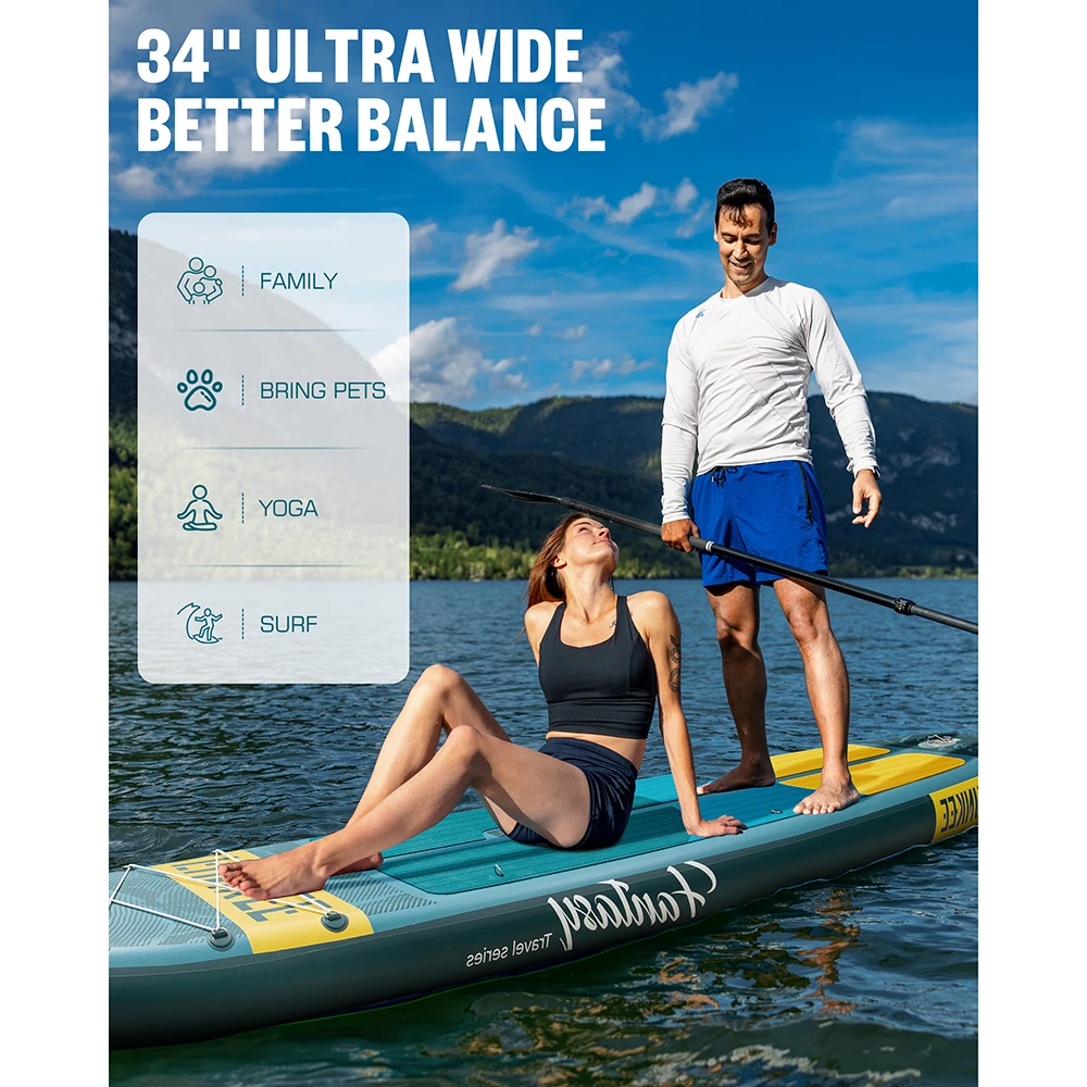 FUNKEE FANTASY Yellow SUP Waterproof Inflatable Paddleboard 11'x34''x6'' Adult Standing Style Aquatic Fishing W Accessories SUB
FUNKEE FANTASY Yellow SUP Waterproof Inflatable Paddleboard 11'x34''x6'' Adult Standing Style Aquatic Fishing W Accessories SUB