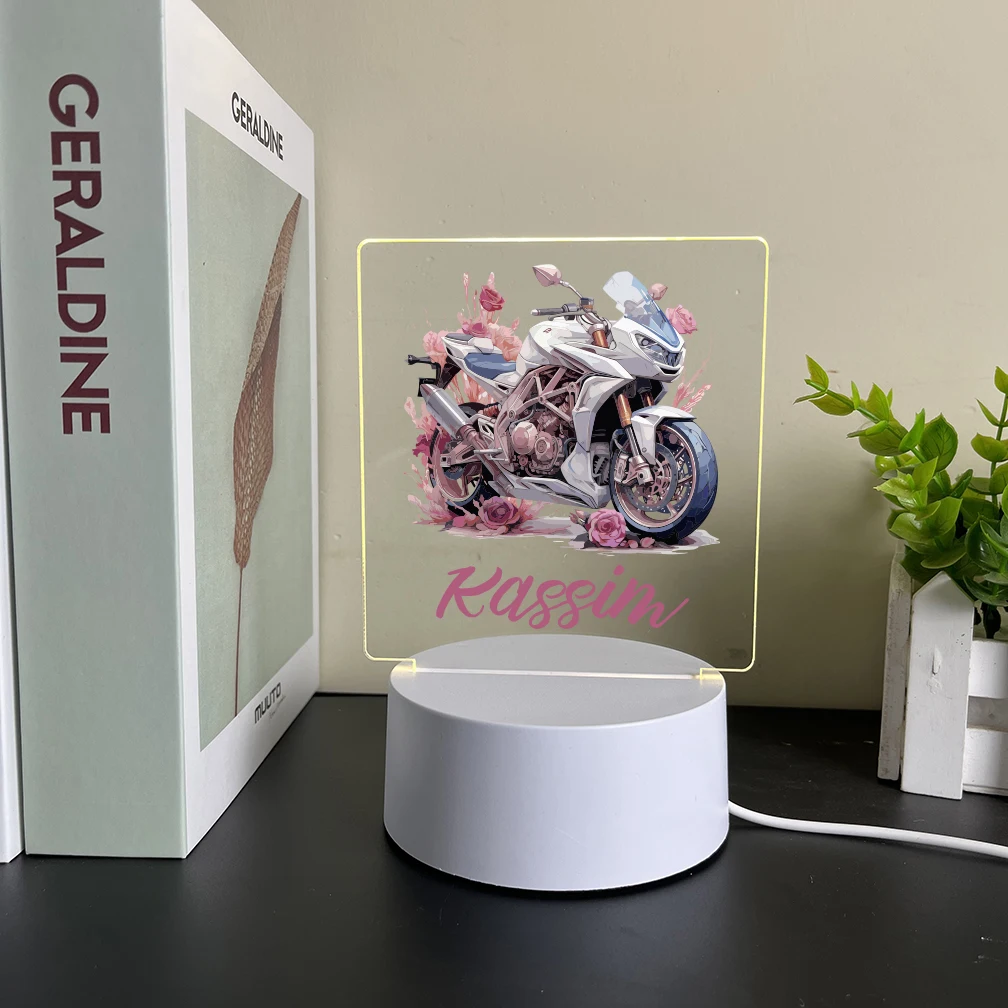 Personalized Custom Motorcycle DIY 3D Led Night Light Color Changing Usb Atmosphere Desk Lamp 3D Led Night Light
Personalized Custom Motorcycle DIY 3D Led Night Light Color Changing Usb Atmosphere Desk Lamp 3D Led Night Light