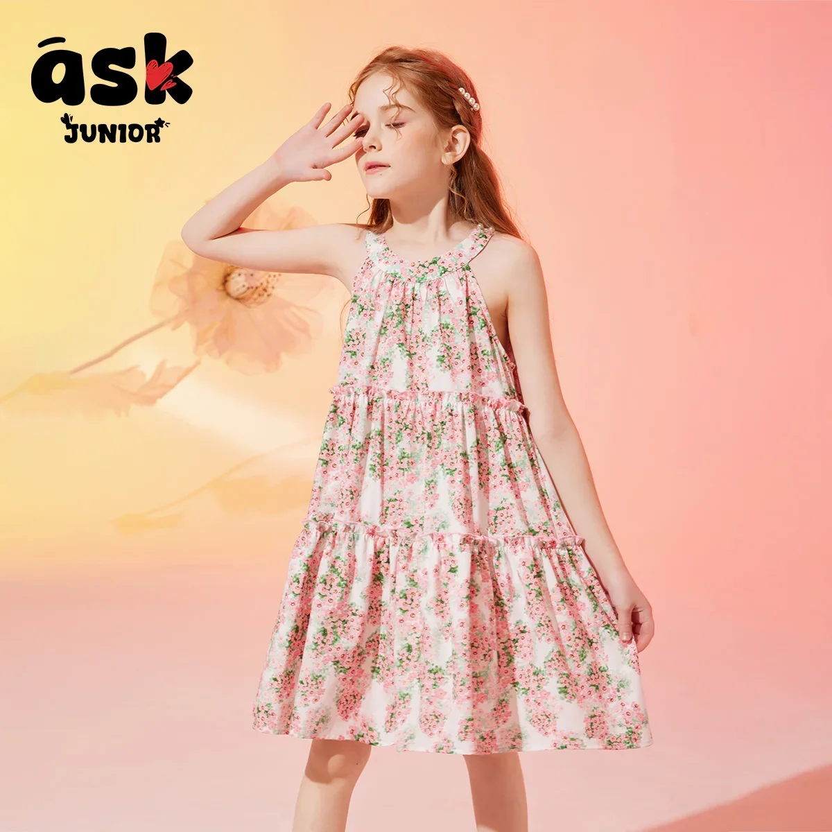 Ask Junior Girls Middle School Older Children Floral Printed Suspender Little Fresh Children Princess Summer Dress
Ask Junior Girls Middle School Older Children Floral Printed Suspender Little Fresh Children Princess Summer Dress
