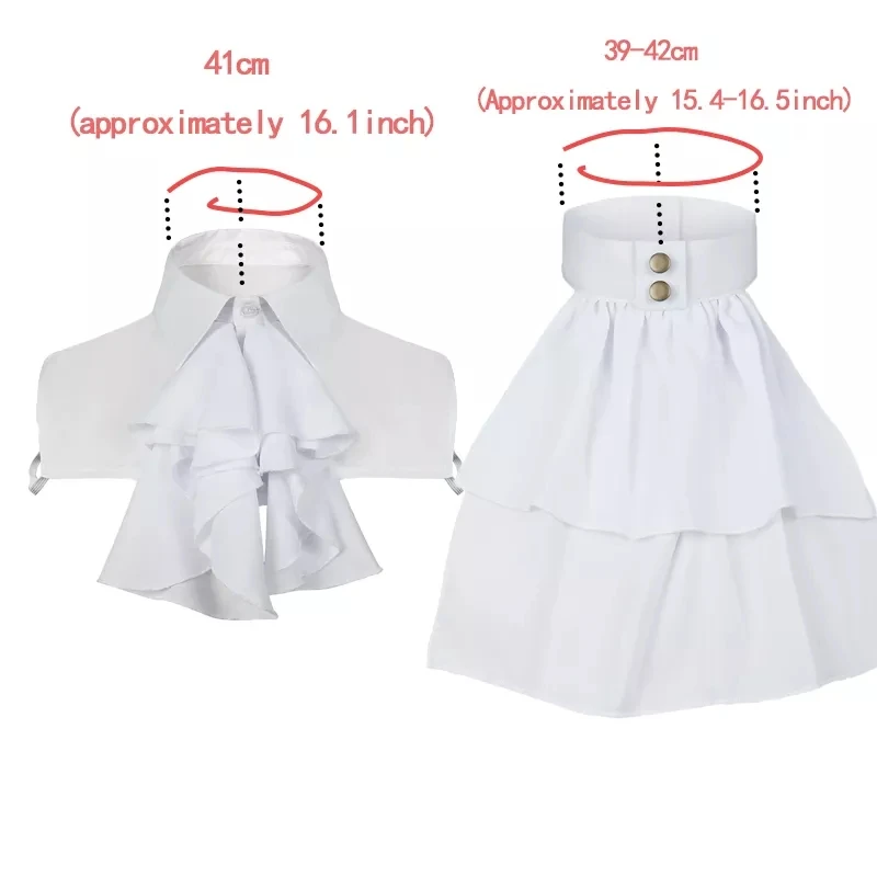 Medieval Retro Fake Collar Shirt Cloth Embroidery Doll Collar Medieval Men's Women's Lace White Fake Collar Flowerot Tie
Medieval Retro Fake Collar Shirt Cloth Embroidery Doll Collar Medieval Men's Women's Lace White Fake Collar Flowerot Tie
