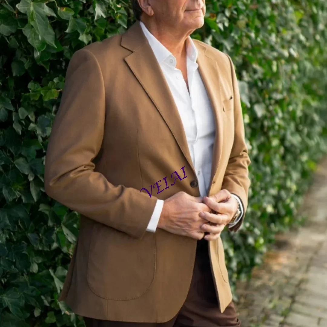 Коричневые мужские костюмы: элегантный пиджак с отложным воротником, однобортный, для бизнеса, официальных мероприятий, свадеб, выпускных вечеров, вечеринок, смокинги, на заказ
Коричневые мужские костюмы: элегантный пиджак с отложным воротником, однобортный, для бизнеса, официальных мероприятий, свадеб, выпускных вечеров, вечеринок, смокинги, на заказ