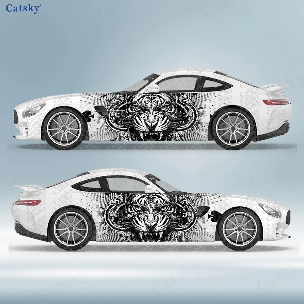 2pcs Black Spade Tiger Car Sticker, Durable, Fade-resistant, Enhance The Beauty of Vehicle with Bold Art Design Car Vinyl Wrap
2pcs Black Spade Tiger Car Sticker, Durable, Fade-resistant, Enhance The Beauty of Vehicle with Bold Art Design Car Vinyl Wrap