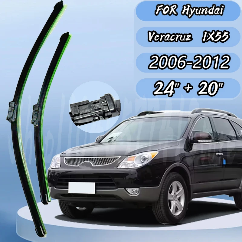 Front Wiper Blades Set For Hyundai Veracruz IX55 2006-2012 Windshield 24"+20" Fifth generation silent upgrade
Front Wiper Blades Set For Hyundai Veracruz IX55 2006-2012 Windshield 24"+20" Fifth generation silent upgrade