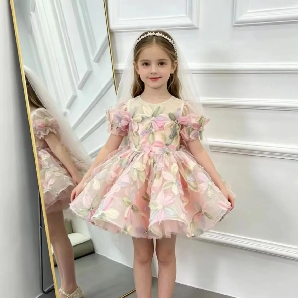 Elegant Off-Shoulder Pink Lace Flower Girl Dresses with Hairband for Children Kids birthday party high-end piano Pageant Evening
Elegant Off-Shoulder Pink Lace Flower Girl Dresses with Hairband for Children Kids birthday party high-end piano Pageant Evening