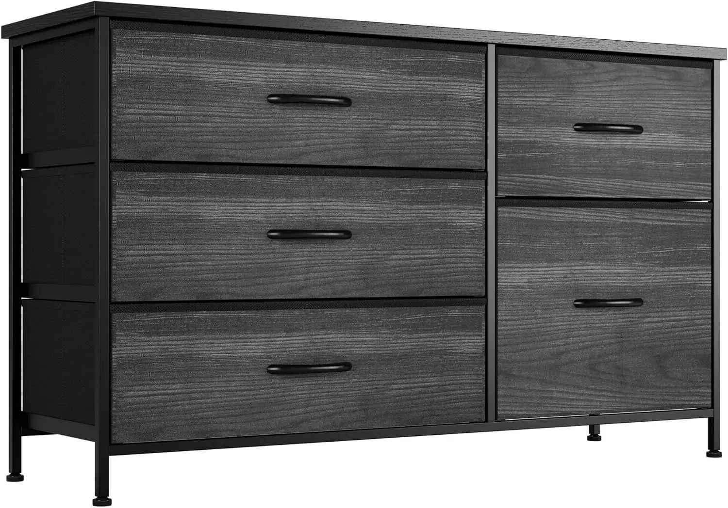 Black Dresser for Bedroom with 5 Drawers Kids Dresser Wood Grain Print Dressers Chests of Drawers for Closet Clothes Nursery Bed
Black Dresser for Bedroom with 5 Drawers Kids Dresser Wood Grain Print Dressers Chests of Drawers for Closet Clothes Nursery Bed