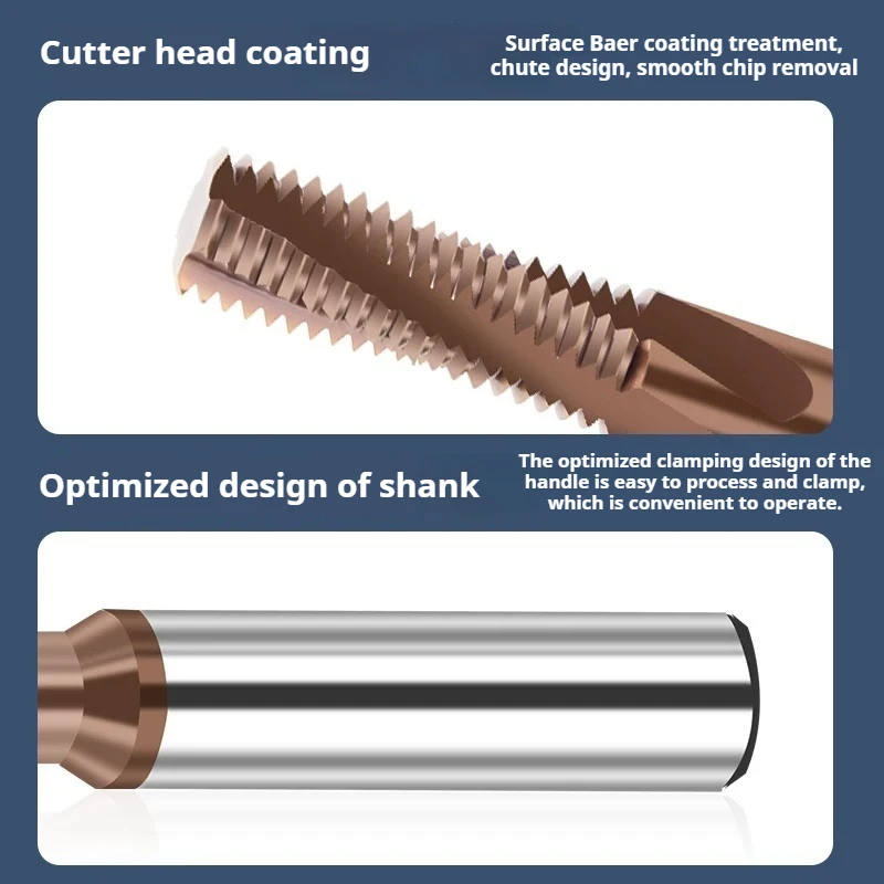 ISO Metric Thread Mill: Single/3-Start/Full-Thread, DLC-Coated for Stainless Steel
ISO Metric Thread Mill: Single/3-Start/Full-Thread, DLC-Coated for Stainless Steel