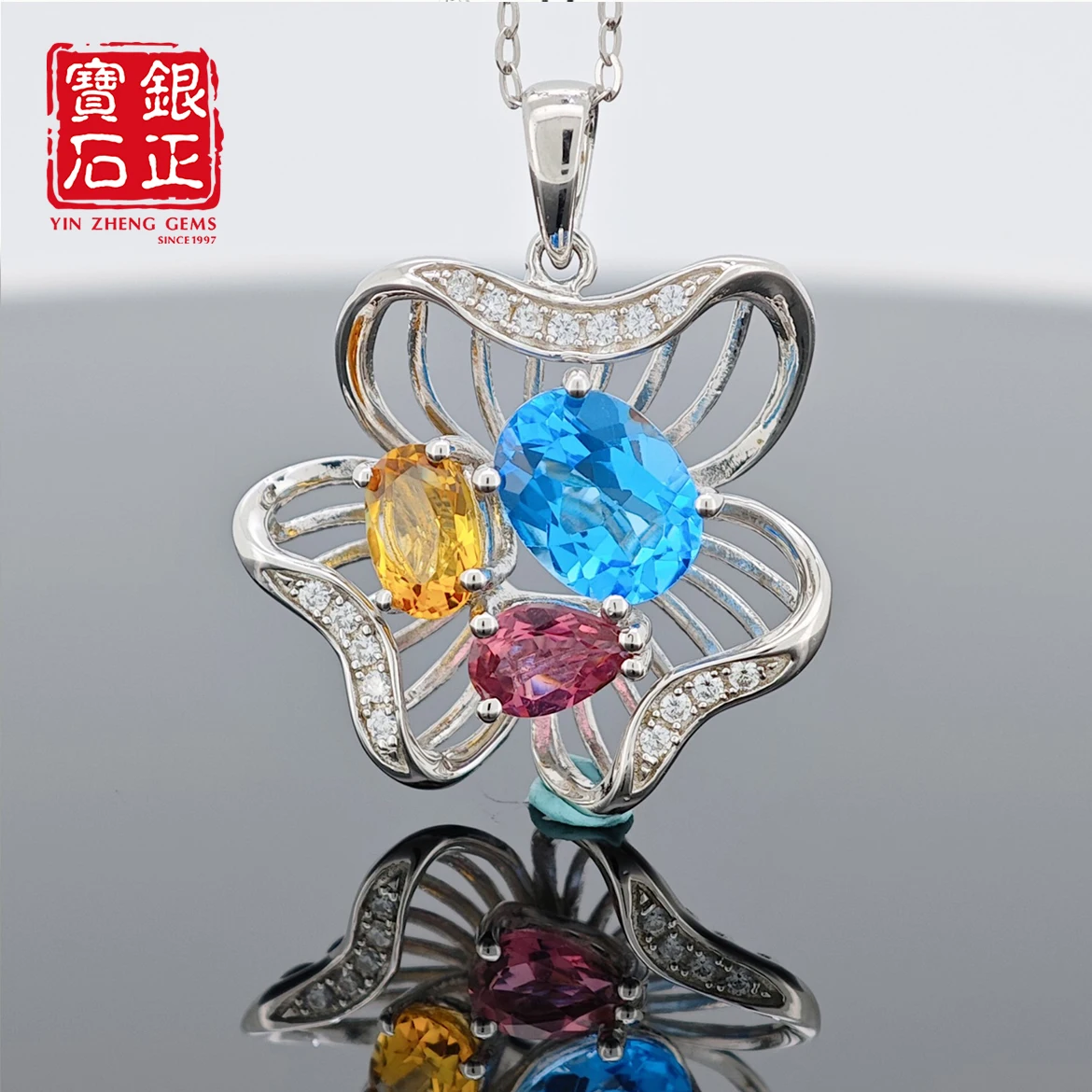 YinZheng 100% 925 Sterling Silver Chain Necklace Natural Tricolor Crystal Pendant Necklack Women Statement Gemstone Fine Jewelry
YinZheng 100% 925 Sterling Silver Chain Necklace Natural Tricolor Crystal Pendant Necklack Women Statement Gemstone Fine Jewelry