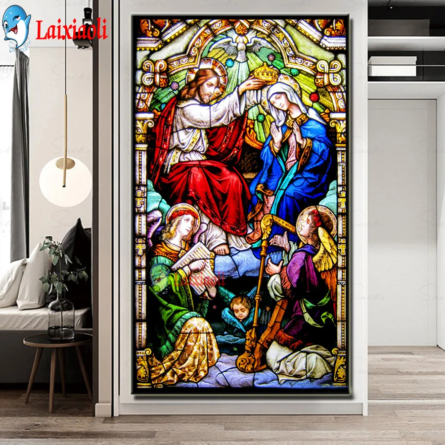 Jesus, virgin, angel, church decoration painting 5D crystal round diamond painting cross stitch diamond embroidery mosaic gift
Jesus, virgin, angel, church decoration painting 5D crystal round diamond painting cross stitch diamond embroidery mosaic gift