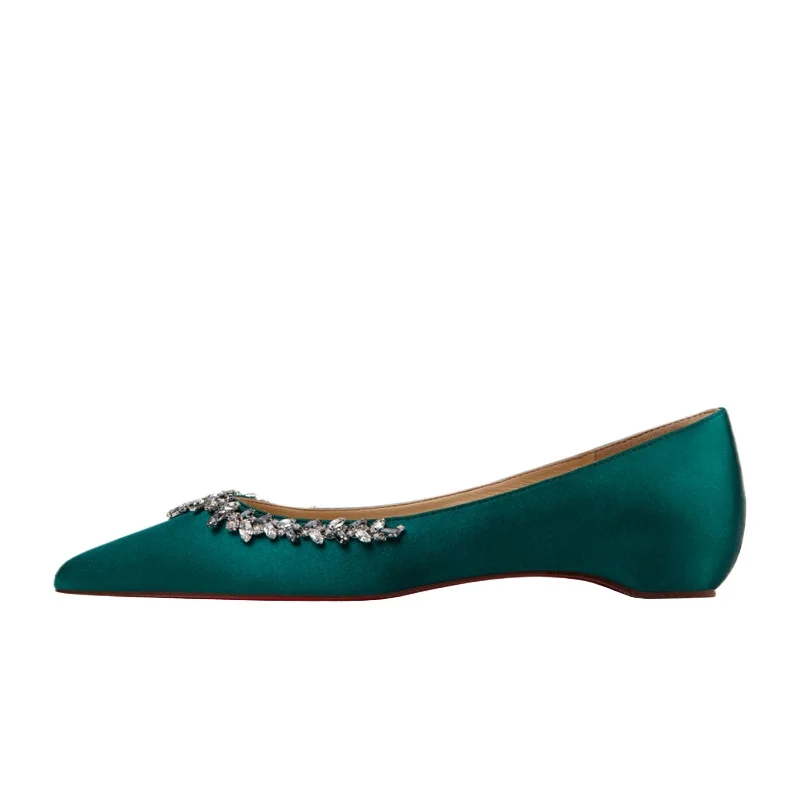 jade green flats with sheep skin lining red bottom women shallow summer slip on shoes with rhinestones pointed toe summer sandal
jade green flats with sheep skin lining red bottom women shallow summer slip on shoes with rhinestones pointed toe summer sandal