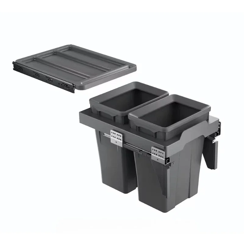 2025 NEW Arrival Push and Pull Two Box Dustbin Soft Closing Kitchen Cabinet Classification Organizer Built in Sliding Waste Bin
2025 NEW Arrival Push and Pull Two Box Dustbin Soft Closing Kitchen Cabinet Classification Organizer Built in Sliding Waste Bin