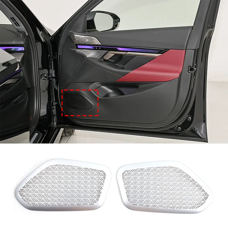 For BMW 5 Series G60 High-end version 2024+ Car door speaker decorative grille Stainless steel silver interior accessories 2 Pcs
For BMW 5 Series G60 High-end version 2024+ Car door speaker decorative grille Stainless steel silver interior accessories 2 Pcs