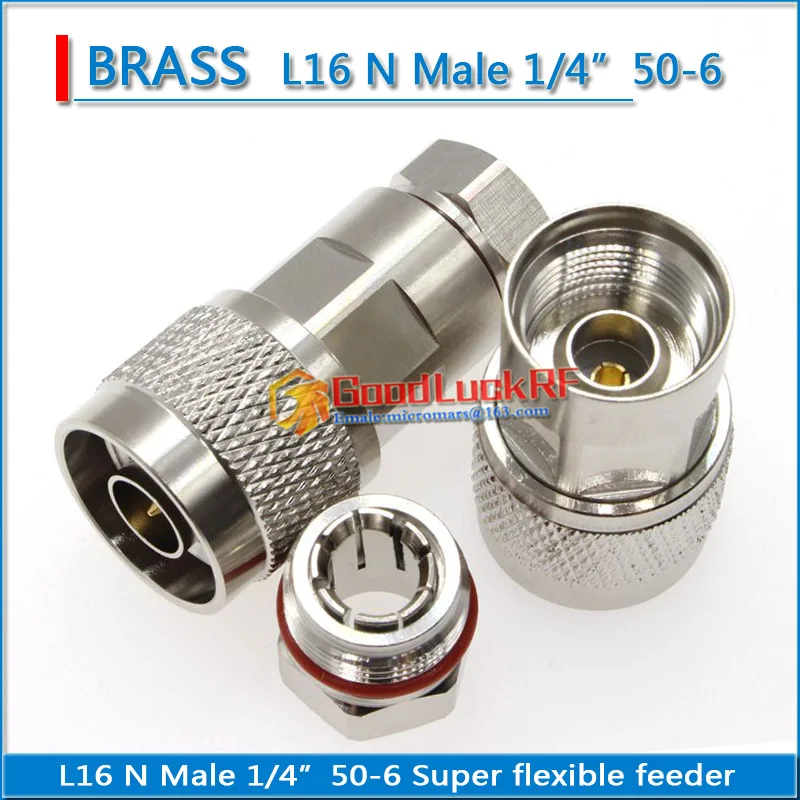 High-quality L16 N Male 1/4" 1/4 super flexible feeder connector 50-6 GPS RF coaxial cable Adapter For test
High-quality L16 N Male 1/4" 1/4 super flexible feeder connector 50-6 GPS RF coaxial cable Adapter For test