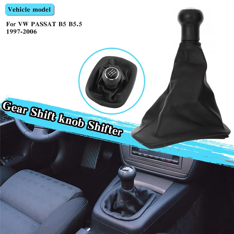 5 Speed PU Leather Frame Gear Shift Knob Lever Shifter Gaiter Boot For VW Volkswagen 1997-2006 PASSAT B5 B5.5 Cars Accessories
5 Speed PU Leather Frame Gear Shift Knob Lever Shifter Gaiter Boot For VW Volkswagen 1997-2006 PASSAT B5 B5.5 Cars Accessories