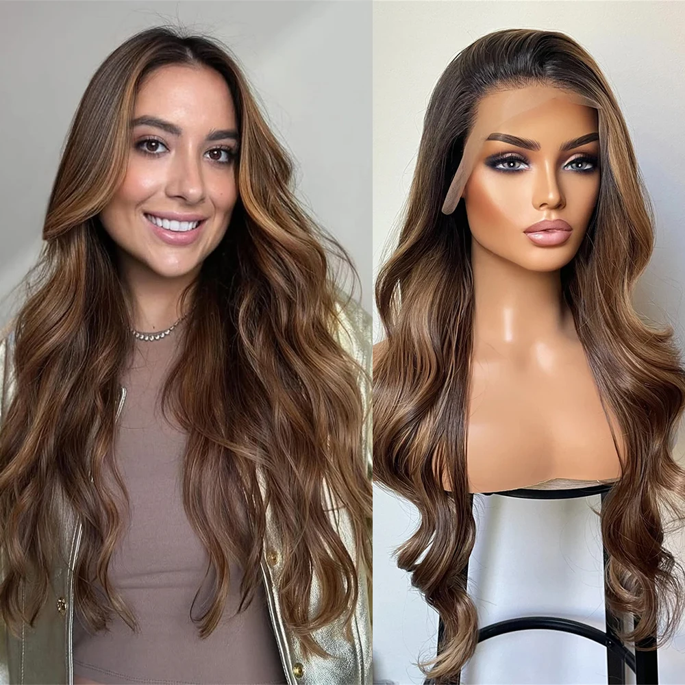Fashion Lace Front Wig 13x4 Dark Brown Blonde Highlights Glueless Transparent Synthetic Wig for Women 2026 Style Long Loose Wavy
Fashion Lace Front Wig 13x4 Dark Brown Blonde Highlights Glueless Transparent Synthetic Wig for Women 2026 Style Long Loose Wavy