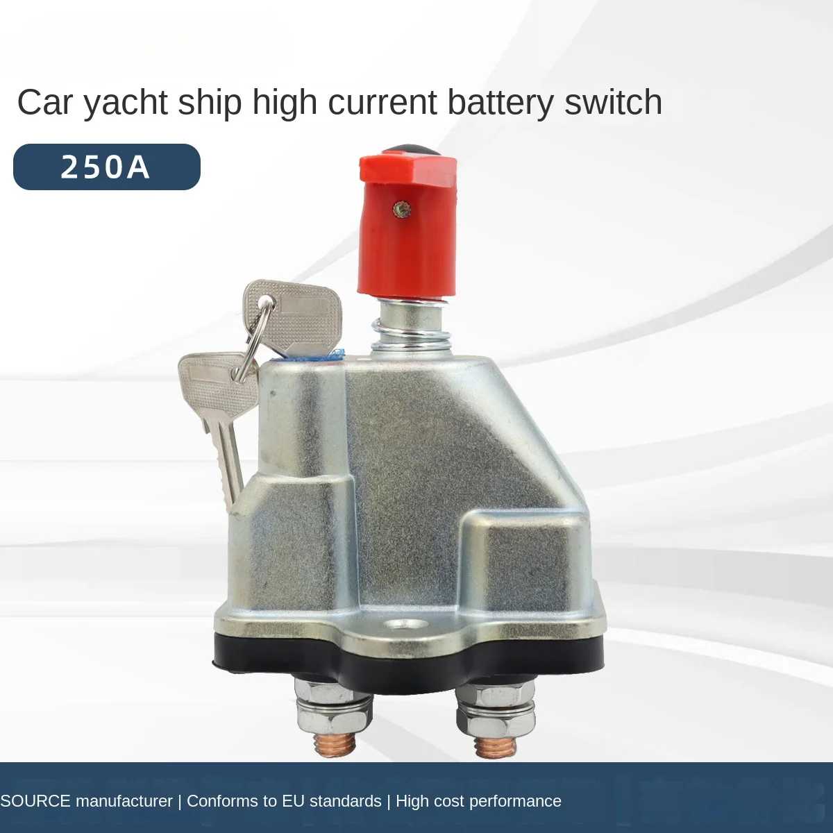 High Performance 250A Battery Cut Off Disconnect Switch for RVs and Boats with Key, Ensures Safety and Power Saving
High Performance 250A Battery Cut Off Disconnect Switch for RVs and Boats with Key, Ensures Safety and Power Saving