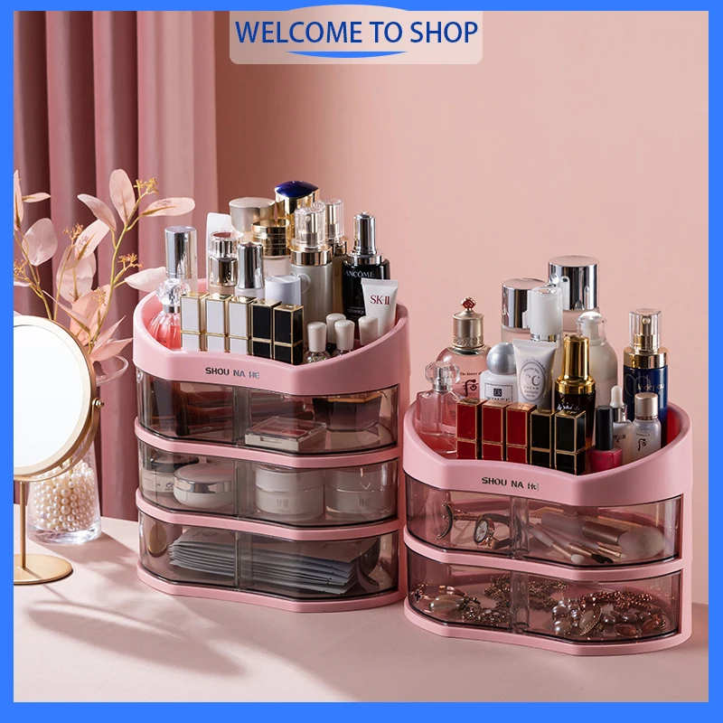 Three-tier Storage Rack Cosmetic Storage Box Drawer Dormitory Desktop Large-capacity Skin Care Products Lipstick Organizer Rack
Three-tier Storage Rack Cosmetic Storage Box Drawer Dormitory Desktop Large-capacity Skin Care Products Lipstick Organizer Rack