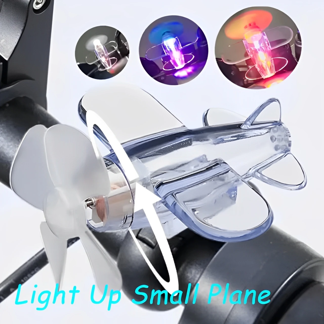 Motorcycle Wind Energy Rotating Light-emitting Small Aircraft Ornaments Creative LED Light-emitting Aircraft Motorcycle Parts
Motorcycle Wind Energy Rotating Light-emitting Small Aircraft Ornaments Creative LED Light-emitting Aircraft Motorcycle Parts