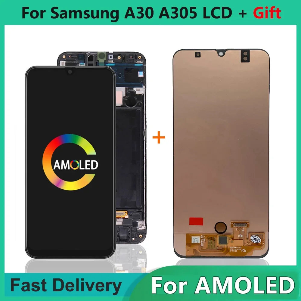 Для AMOLED для Samsung A30 ЖК-дисплей с сенсорным экраном и рамкой дигитайзера в сборе A305/DS A305FN A305G ЖК-дисплей
Для AMOLED для Samsung A30 ЖК-дисплей с сенсорным экраном и рамкой дигитайзера в сборе A305/DS A305FN A305G ЖК-дисплей