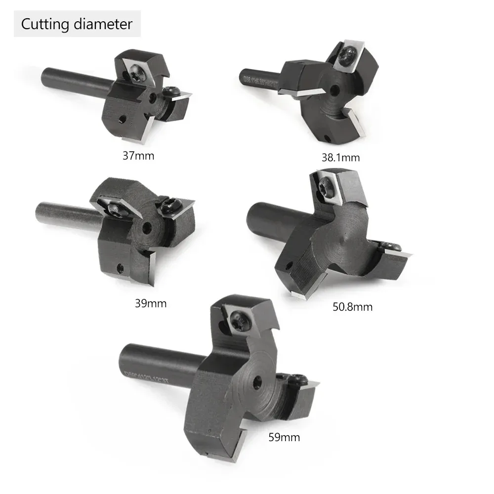3-Flute Carbide Surfacing Router Bit 8mm 12mm 1/2" Shank CNC Spoilboard Planer 33-61mm Cutting Diameter
3-Flute Carbide Surfacing Router Bit 8mm 12mm 1/2" Shank CNC Spoilboard Planer 33-61mm Cutting Diameter