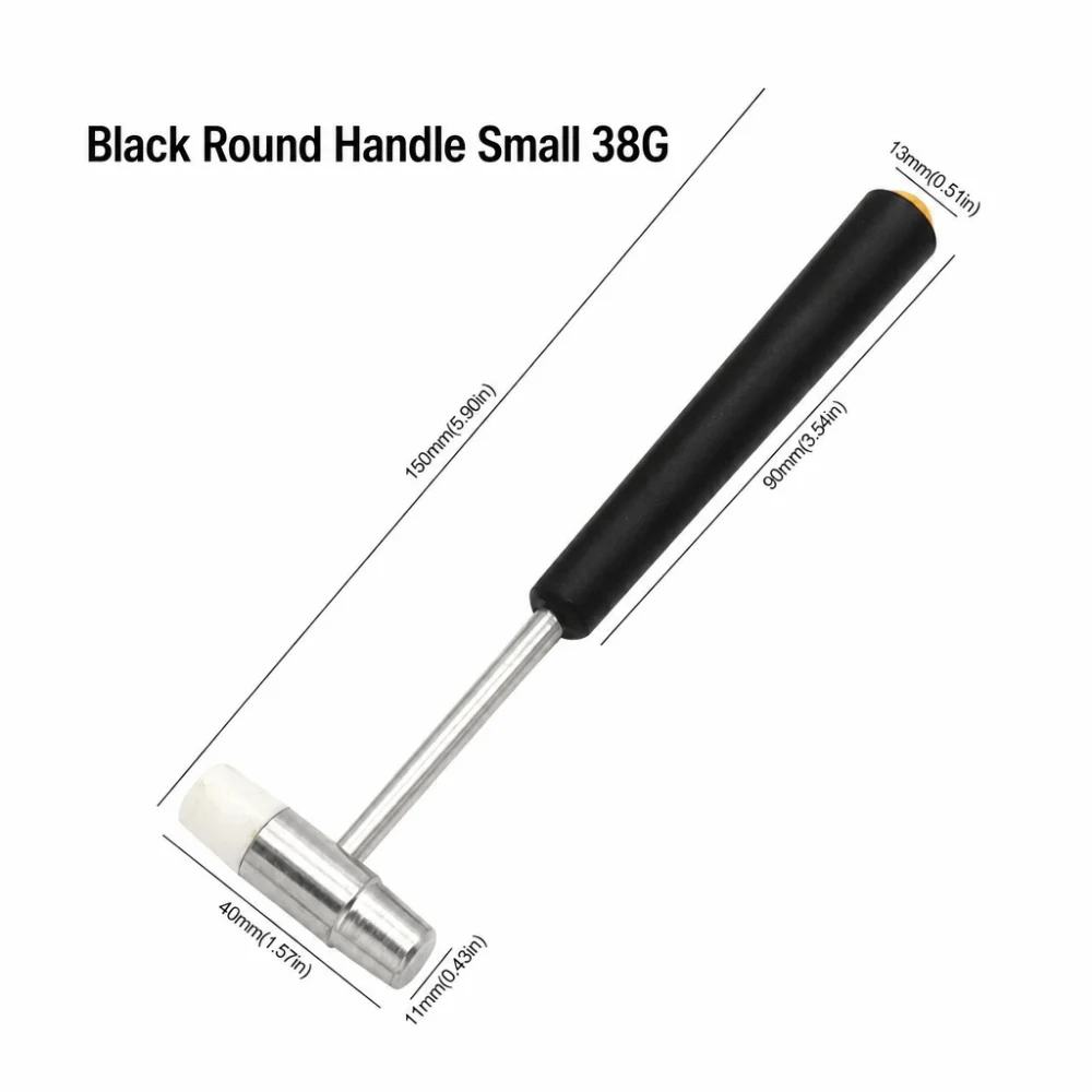 Multi-size Mini Hammer Rubber & Metal Dual Hardness Watch Repair Hammer Compact Design Metal Body Dual Head Hammer Watch Repair
Multi-size Mini Hammer Rubber & Metal Dual Hardness Watch Repair Hammer Compact Design Metal Body Dual Head Hammer Watch Repair