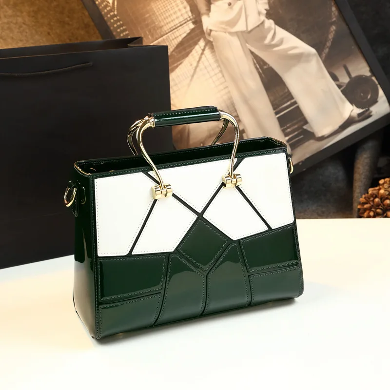 Spring new patent leather geometric diamond stitching fashion handbag banquet dress one-shoulder cross-body fashion women's bag
Spring new patent leather geometric diamond stitching fashion handbag banquet dress one-shoulder cross-body fashion women's bag