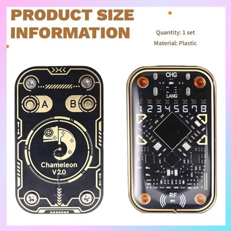 AB25-Chameleon Ultra V2.0 RFID Smart Chip Reader Emulator+2Xcuid Keychain/Card 125Khz 13.56Mhz Card Decode NFC Duplicator
AB25-Chameleon Ultra V2.0 RFID Smart Chip Reader Emulator+2Xcuid Keychain/Card 125Khz 13.56Mhz Card Decode NFC Duplicator