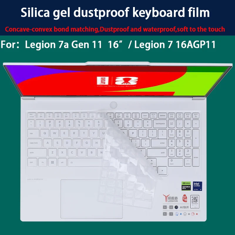 Новая пленка для клавиатуры Lenovo Legion 7a Gen 11 16″, пленка для экрана ноутбука Legion 7 16AGP11, закаленная пленка, антибликовая пленка, матовая пленка.
Новая пленка для клавиатуры Lenovo Legion 7a Gen 11 16″, пленка для экрана ноутбука Legion 7 16AGP11, закаленная пленка, антибликовая пленка, матовая пленка.