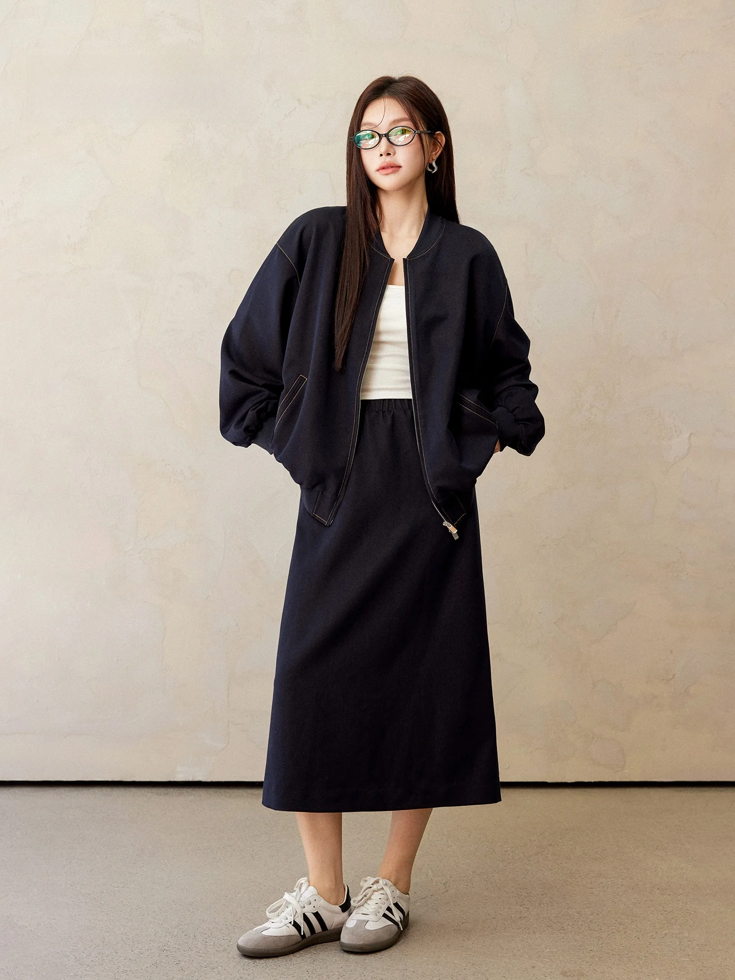 Plusmall Baseball Girl Academy Energy Denim Sle Бейсбольная экипировка Топ f Юбка Комплект большого размера Повседневная свободная посадка для поездок на работу
Plusmall Baseball Girl Academy Energy Denim Sle Бейсбольная экипировка Топ f Юбка Комплект большого размера Повседневная свободная посадка для поездок на работу