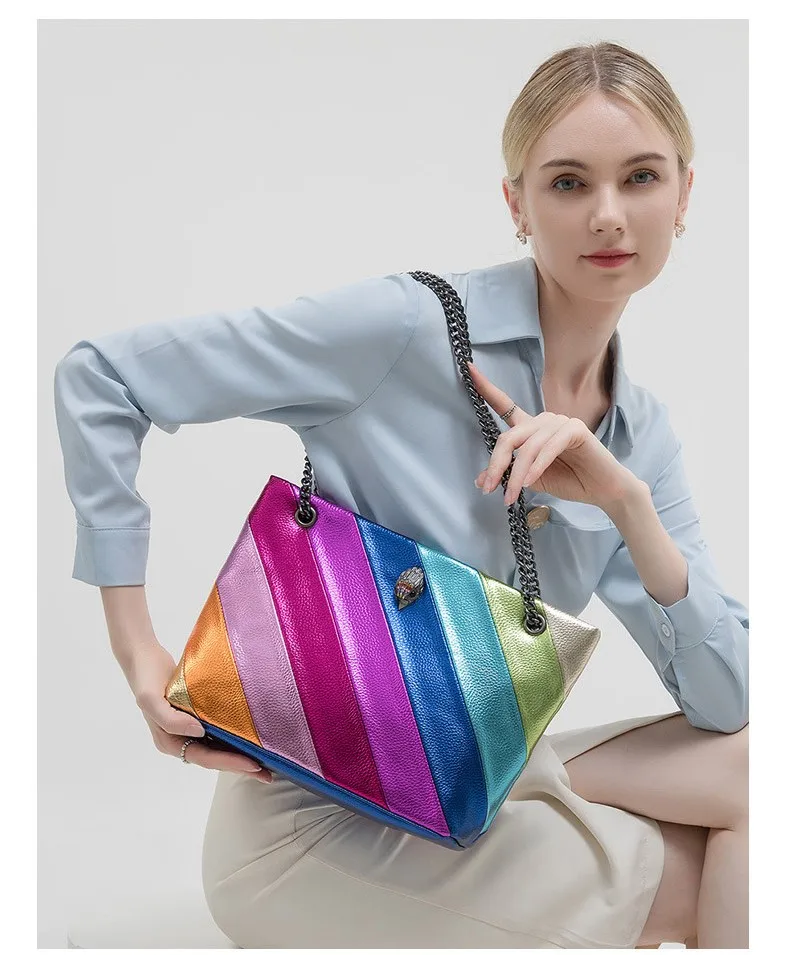 Large Capacity Girl Shoulder Bag Women's Patchwork Color Chain Crossbody Bag Ladies Rainbow Eagle Head Bird Handbag BM161
Large Capacity Girl Shoulder Bag Women's Patchwork Color Chain Crossbody Bag Ladies Rainbow Eagle Head Bird Handbag BM161