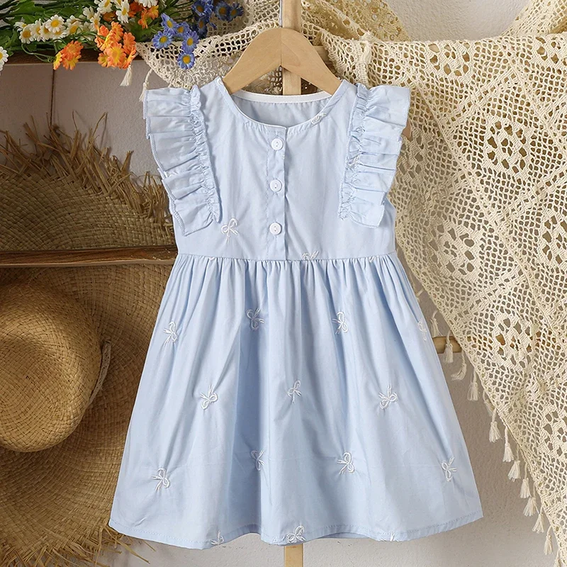 2025 New Summer Sister Clothing 1-6Yrs Baby Girl Birthday Party Dress Sleeveless Cotton Embroidery Kids Princess Dresses
2025 New Summer Sister Clothing 1-6Yrs Baby Girl Birthday Party Dress Sleeveless Cotton Embroidery Kids Princess Dresses