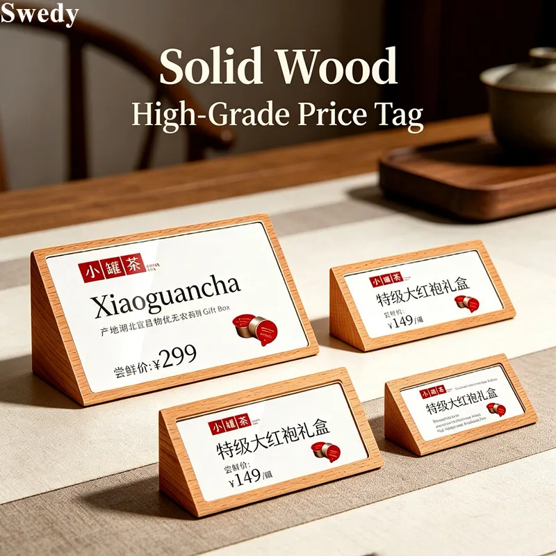 5 Pieces Solid Wood Countertop Price Sign Holder Display Stand Menu Paper Holder Table Tent Acrylic Label Holder
5 Pieces Solid Wood Countertop Price Sign Holder Display Stand Menu Paper Holder Table Tent Acrylic Label Holder