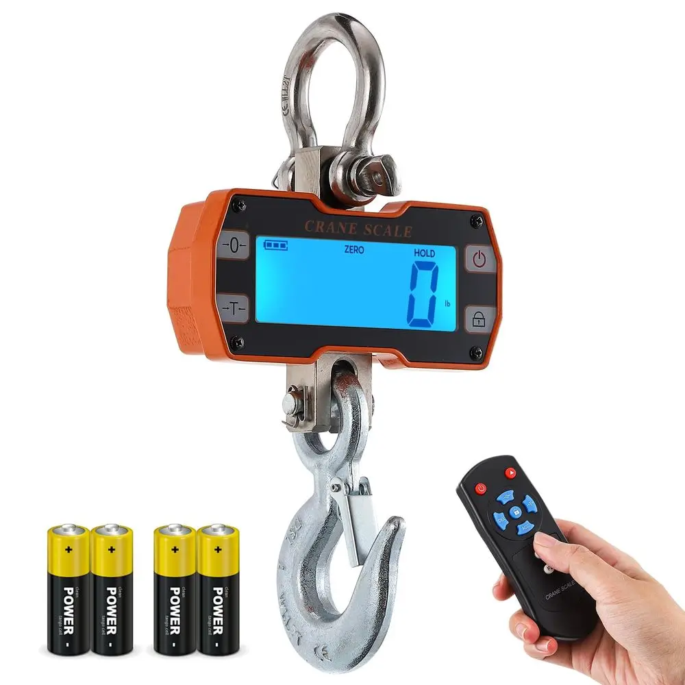 Industrial 4400lb Hanging Scale with kg/lb Switch, 2000kg Capacity for Game, Hunting, Livestock
Industrial 4400lb Hanging Scale with kg/lb Switch, 2000kg Capacity for Game, Hunting, Livestock