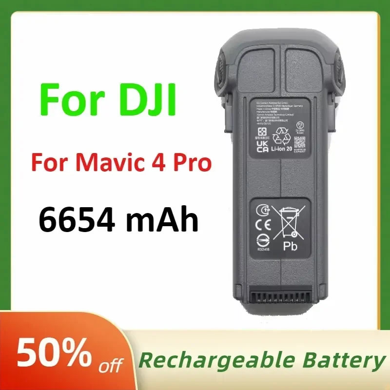 6654mAh Replacement Drone Battery for DJI Mavic 4 Pro 51 Mins Max Flight Time Intelligent Flight Battery
6654mAh Replacement Drone Battery for DJI Mavic 4 Pro 51 Mins Max Flight Time Intelligent Flight Battery