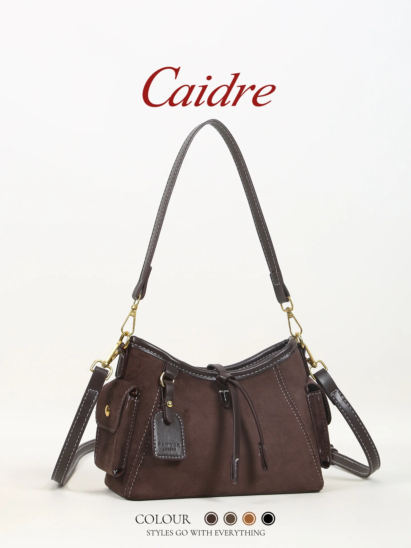 Caidre Large Capacity Suede Tote Bag Women's 2026 New Commuter Shoulder Bag Diagonal Big Bag Soft Handle Korean Style
Caidre Large Capacity Suede Tote Bag Women's 2026 New Commuter Shoulder Bag Diagonal Big Bag Soft Handle Korean Style