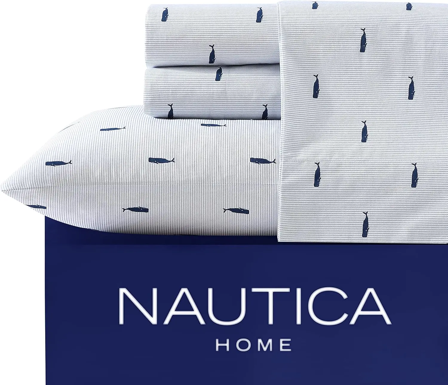 Queen Size Sheet Set, Crisp Cotton Percale Bedding with Matching Pillowcases, Fully Elastic Fitted Sheet, Deep Pocket, Breathable All-Season Comfort (Whale Stripe Blue)
Queen Size Sheet Set, Crisp Cotton Percale Bedding with Matching Pillowcases, Fully Elastic Fitted Sheet, Deep Pocket, Breathable All-Season Comfort (Whale Stripe Blue)