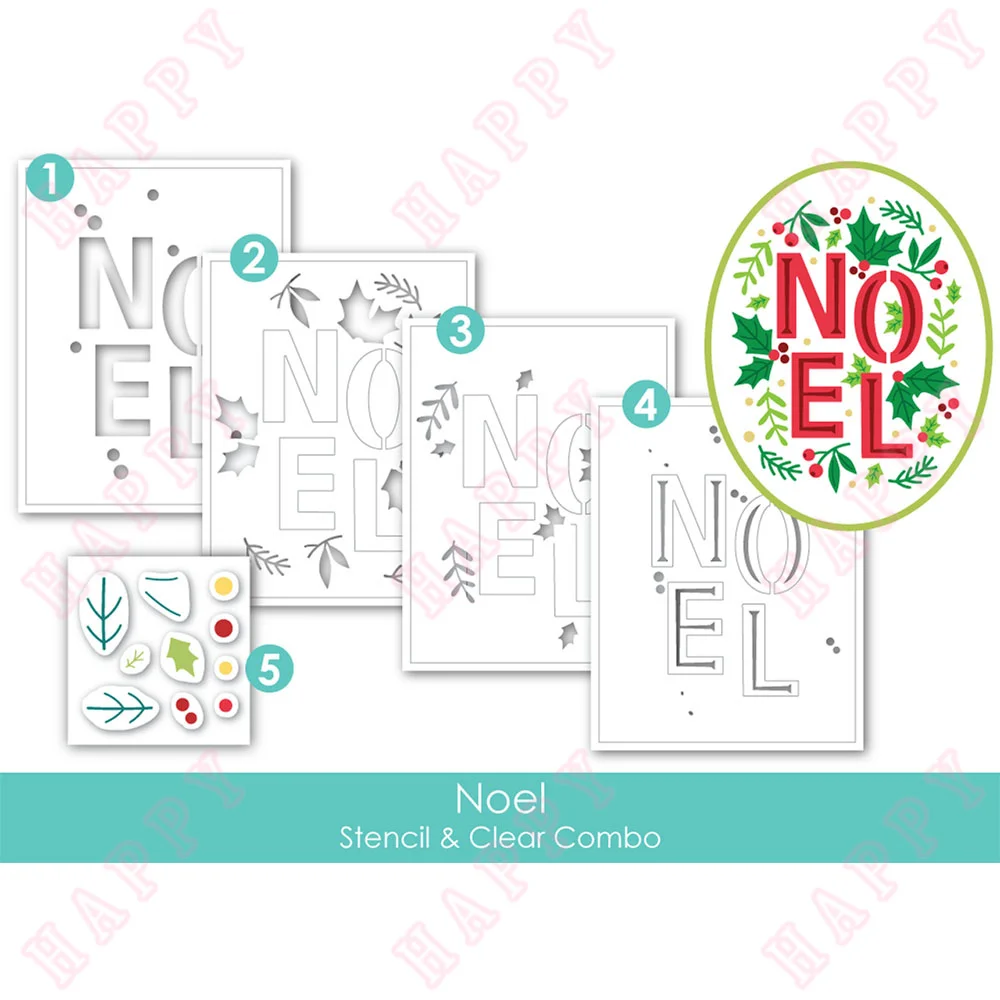 Christmas Noel Plastic Stencil And Clear Combo Scrapbook DIY Decoration Embossing Template Paper Craft Blade Punch Knife Mould
Christmas Noel Plastic Stencil And Clear Combo Scrapbook DIY Decoration Embossing Template Paper Craft Blade Punch Knife Mould