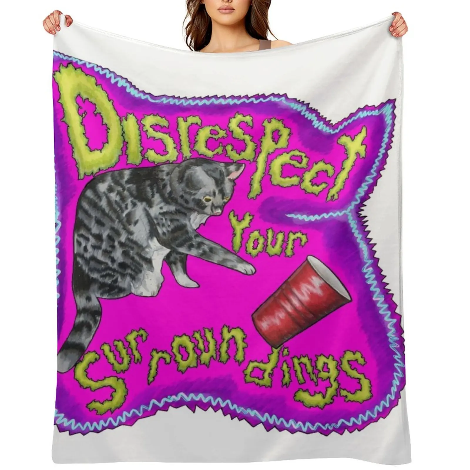 Disrespect Your Surroundings Throw Blanket Camping Blankets For Bed Nap Baby Blankets
Disrespect Your Surroundings Throw Blanket Camping Blankets For Bed Nap Baby Blankets