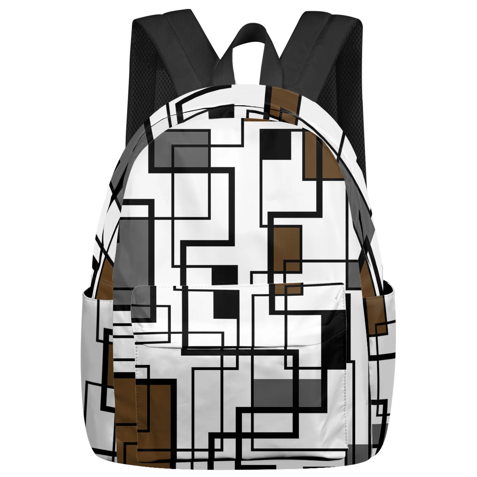 Abstract Geometry Blocks Modern Art Brown Backpacks Custom Student School Bags Laptop Backpack Men Women Female Travel Mochila
Abstract Geometry Blocks Modern Art Brown Backpacks Custom Student School Bags Laptop Backpack Men Women Female Travel Mochila