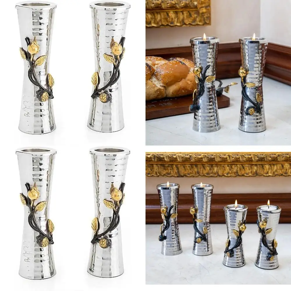 Yair Emanuel Shabbat Candle Holders for Tea-Lights - Pomegranate Branch Accent Decor - Jewish Judaica Gift (7 Inch CSZ-1)
Yair Emanuel Shabbat Candle Holders for Tea-Lights - Pomegranate Branch Accent Decor - Jewish Judaica Gift (7 Inch CSZ-1)